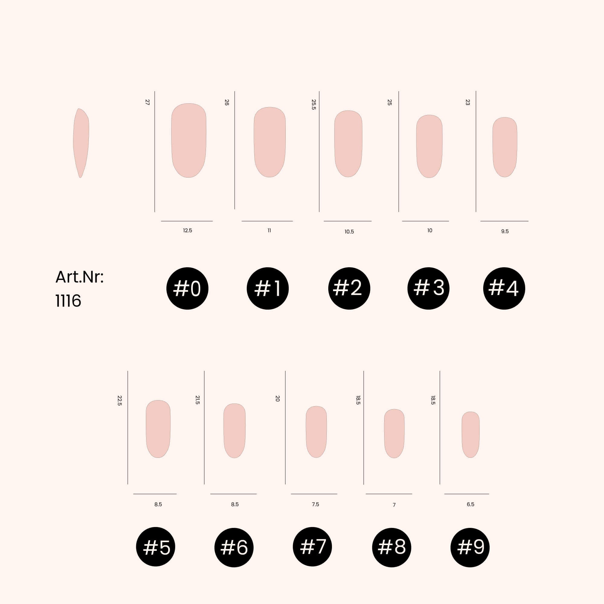 Soft Gel-x Nail Tips unghie Round Shape 500 in Tipbox