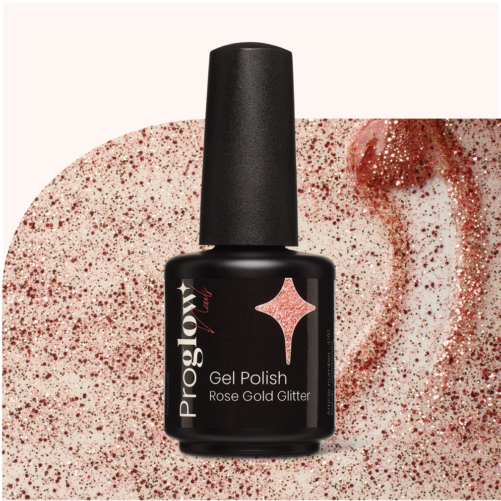 Smalto semipermanente Rose Gold Glitter