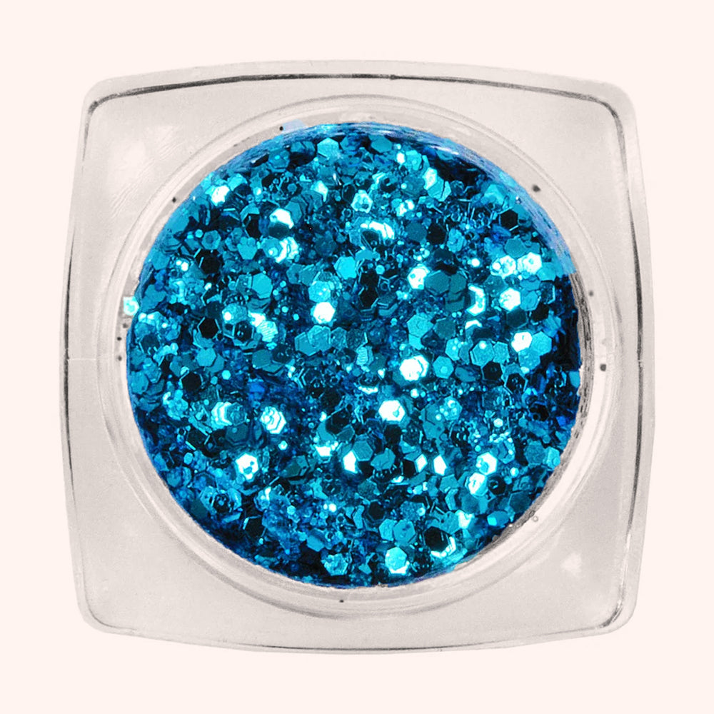 Hexagon Glimmer Mix 9 Blue