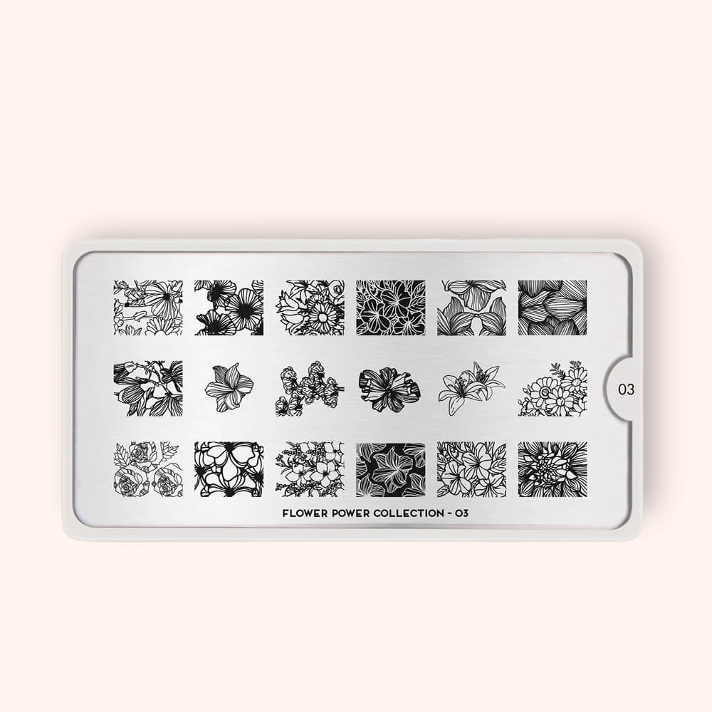 MoYou Stamping Plate Flower Power 03