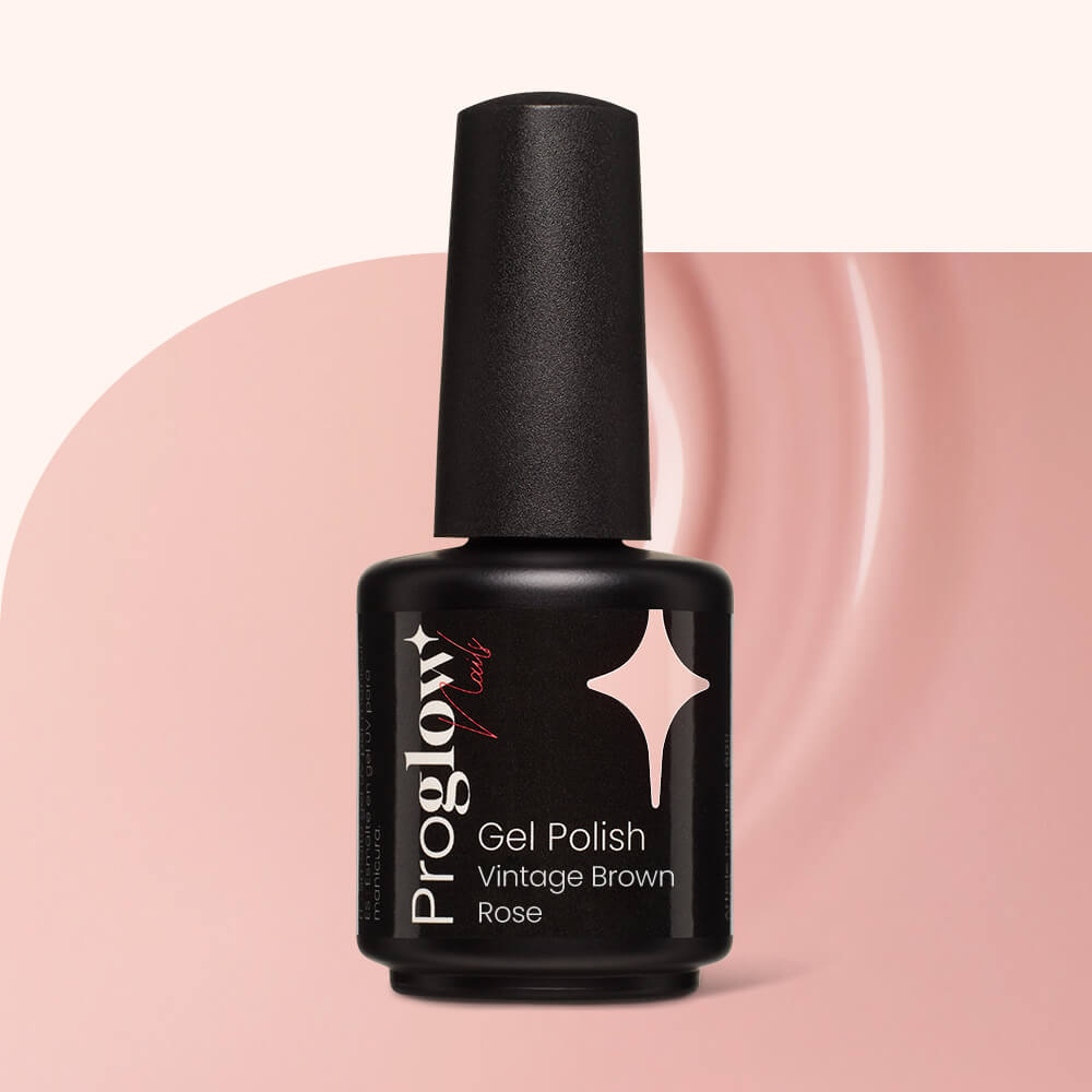 Gel Polish Shellac Vintage Brown-Rose