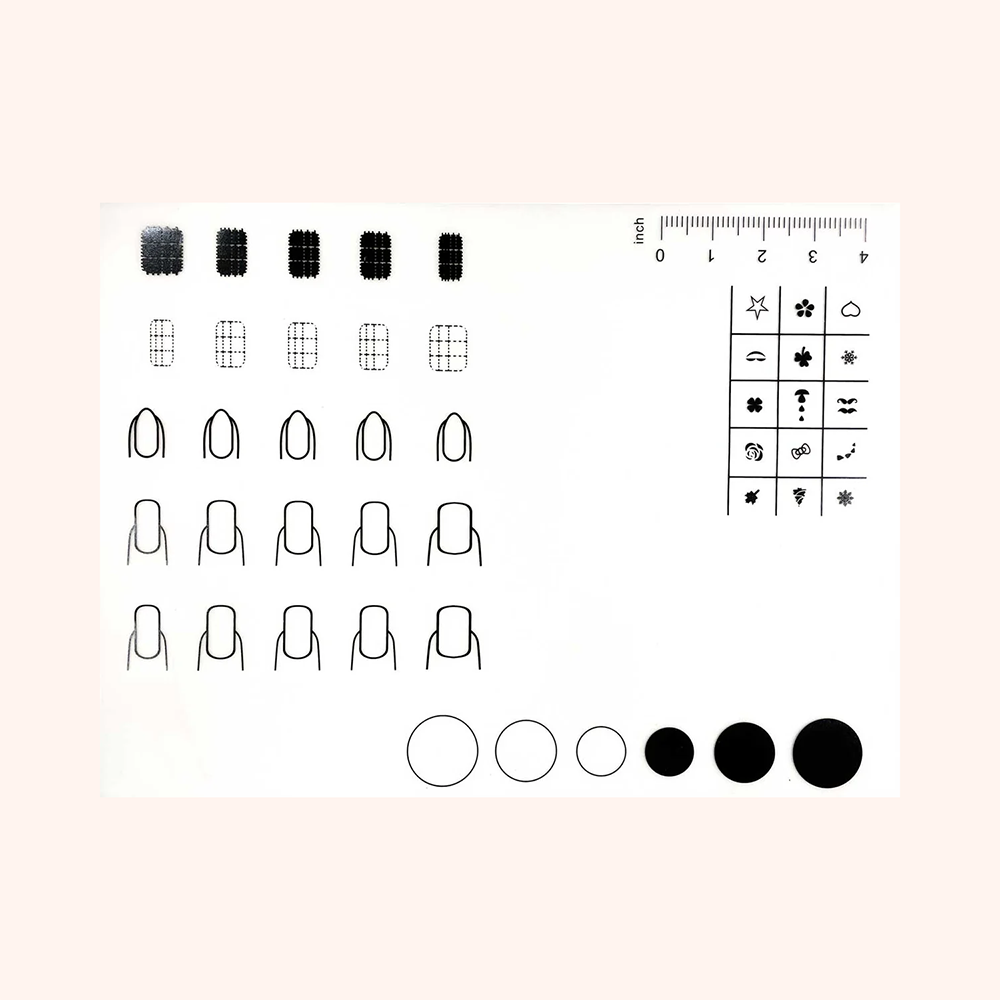 Nail Art-Mat B - Tappetino unghie