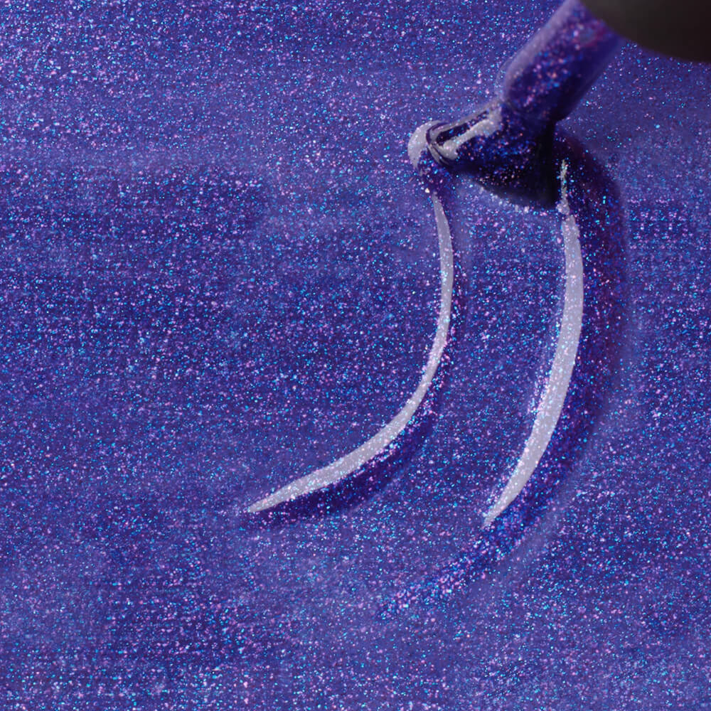 Smalto semipermanente Purple Blue Glitter