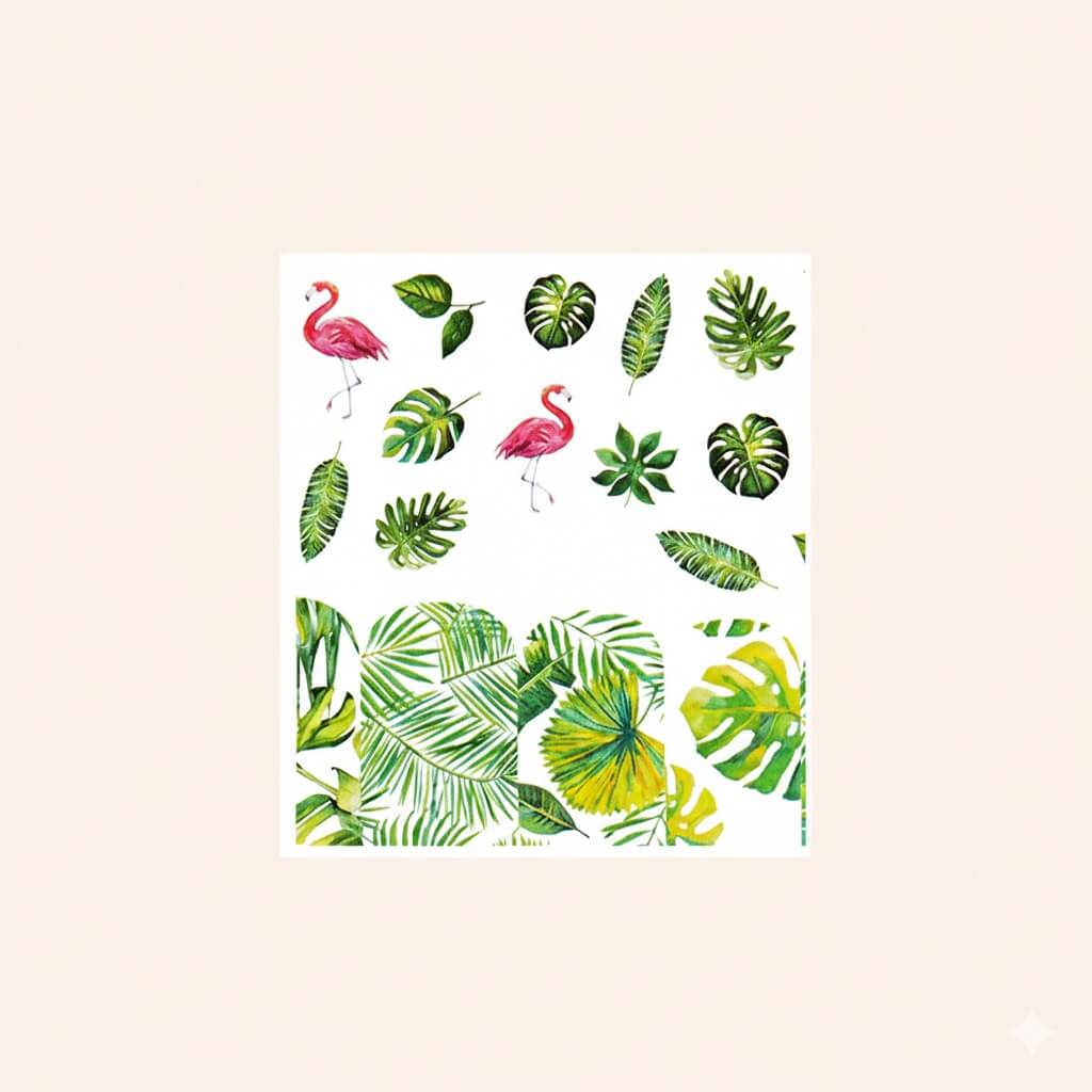 Water Decal Flamingo 1