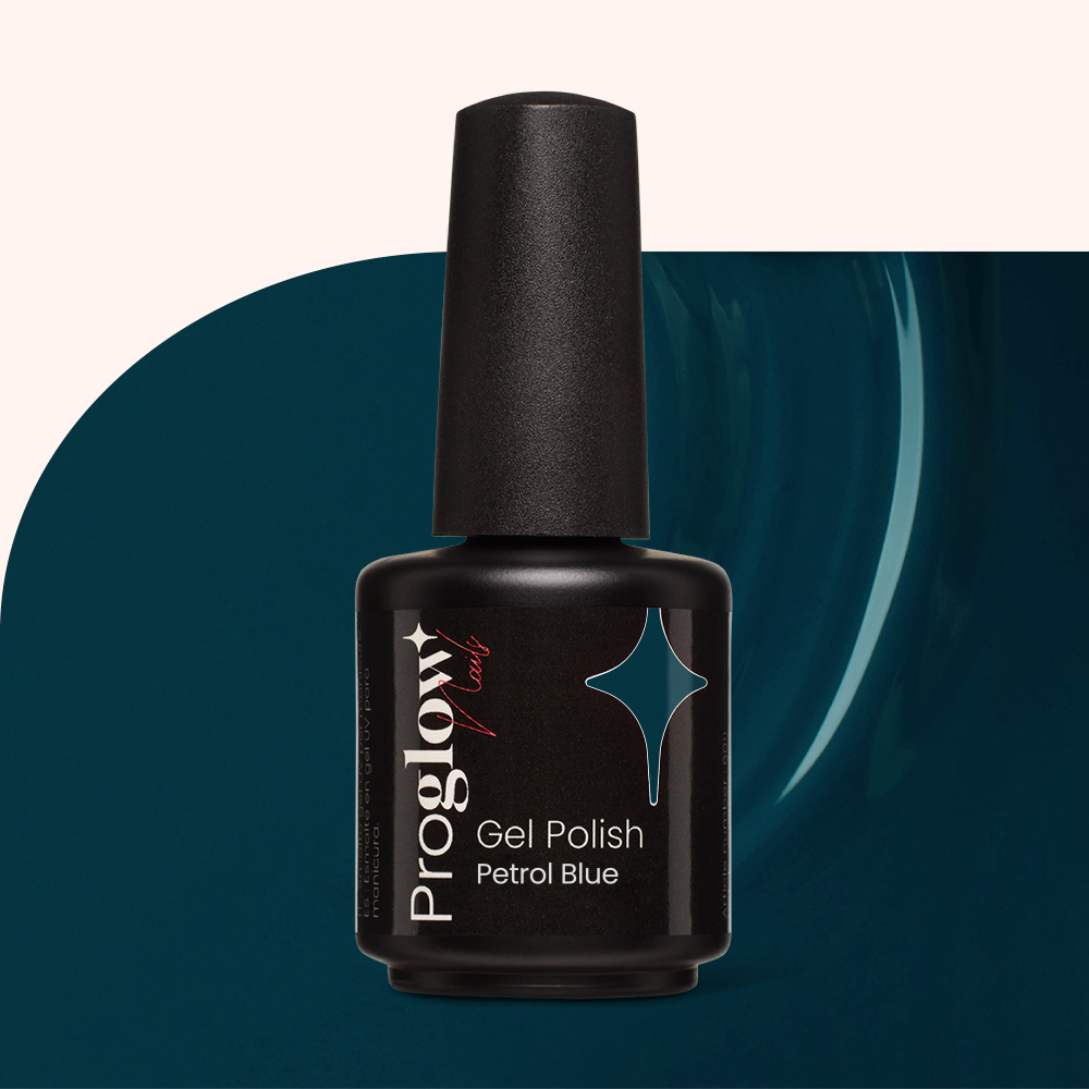 Smalto semipermanente per unghie Petrol Blue
