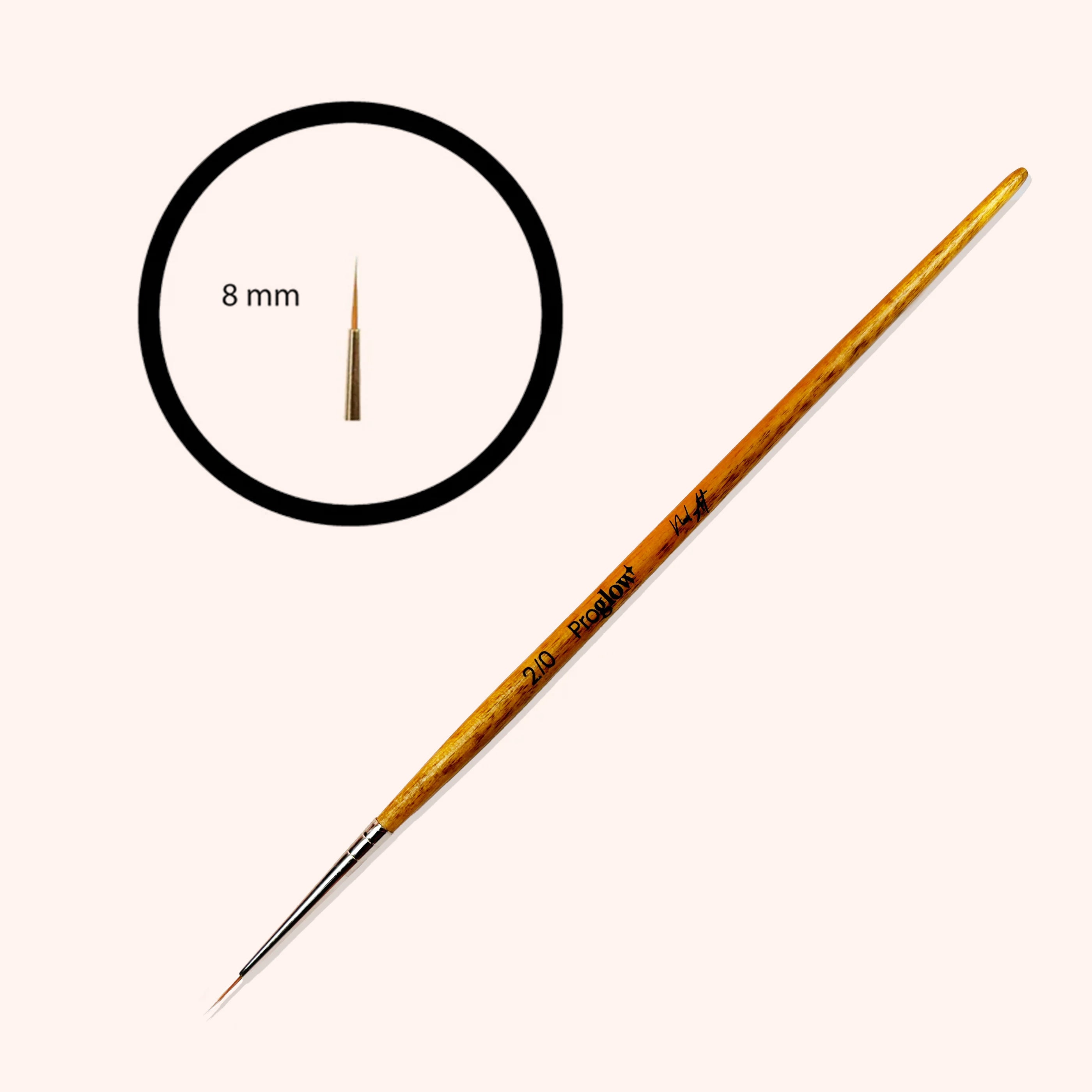 Pennello Premium Nail Art 0,8 cm