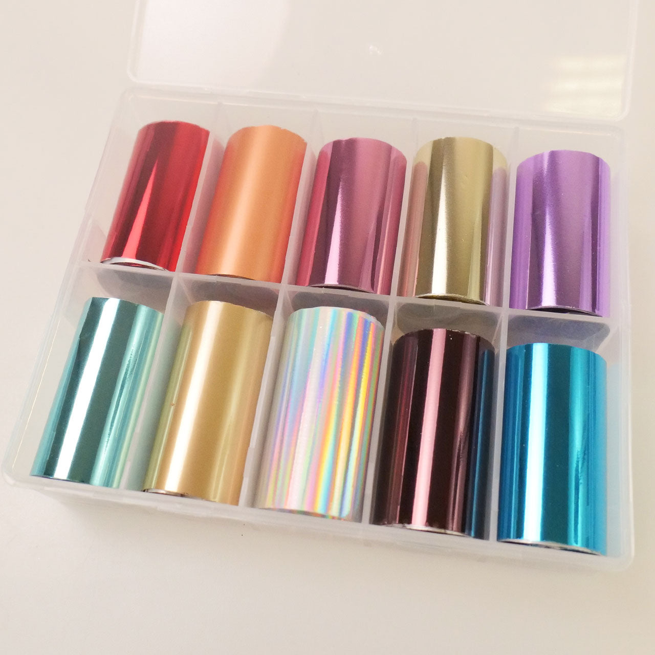 Nail Art Transfer Foil Set Chrome Effect