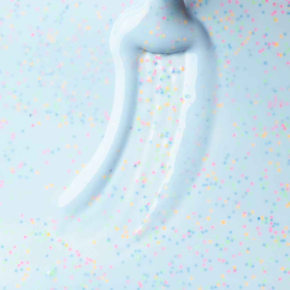 Smalto semipermanente Creamy Blue Dots