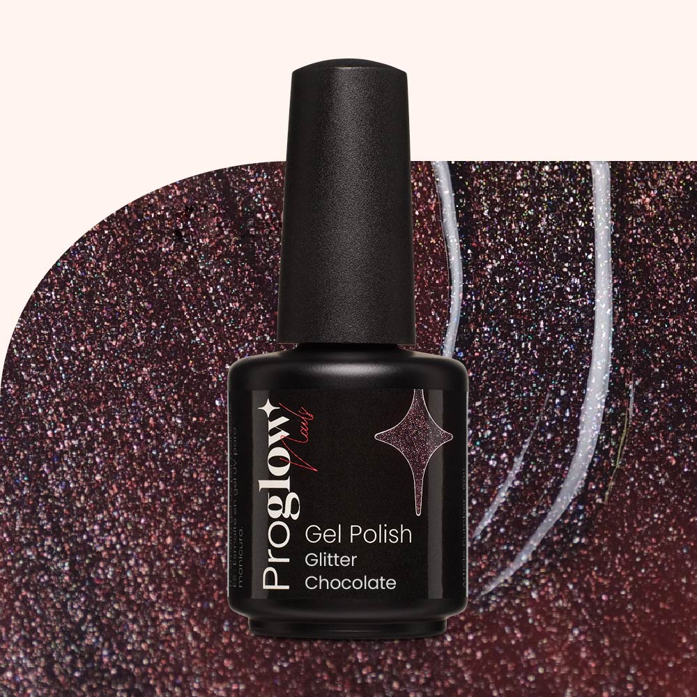 Smalto semipermanente Glitter Chocolate