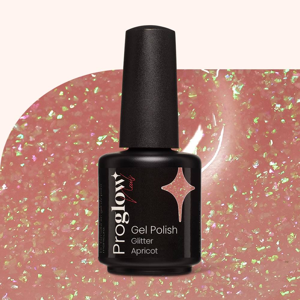 Smalto semipermanente Glitter Apricot