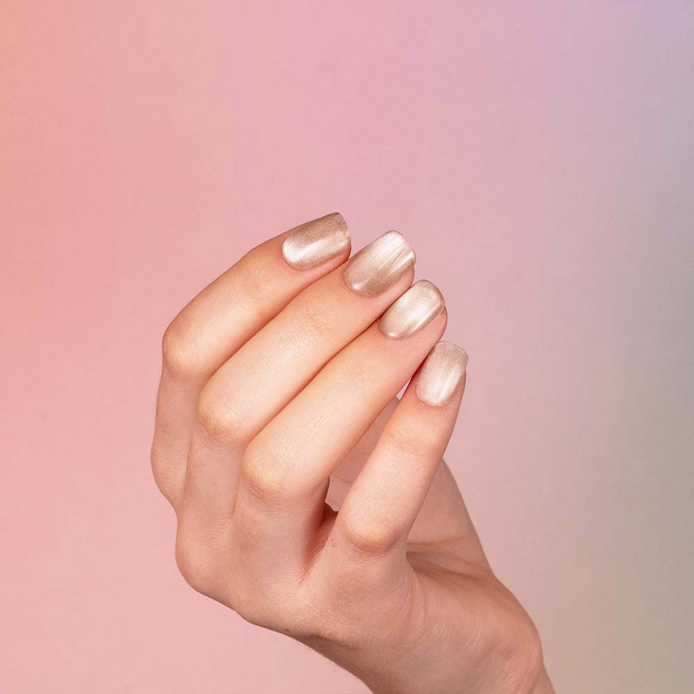 Gel Polish Shellac Crystal Cat Eye Grey