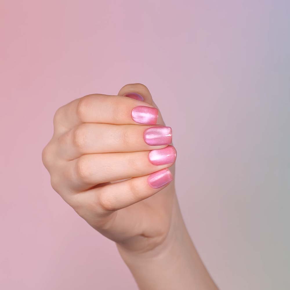 Smalto semipermanente Crystal Cat Eye Pink