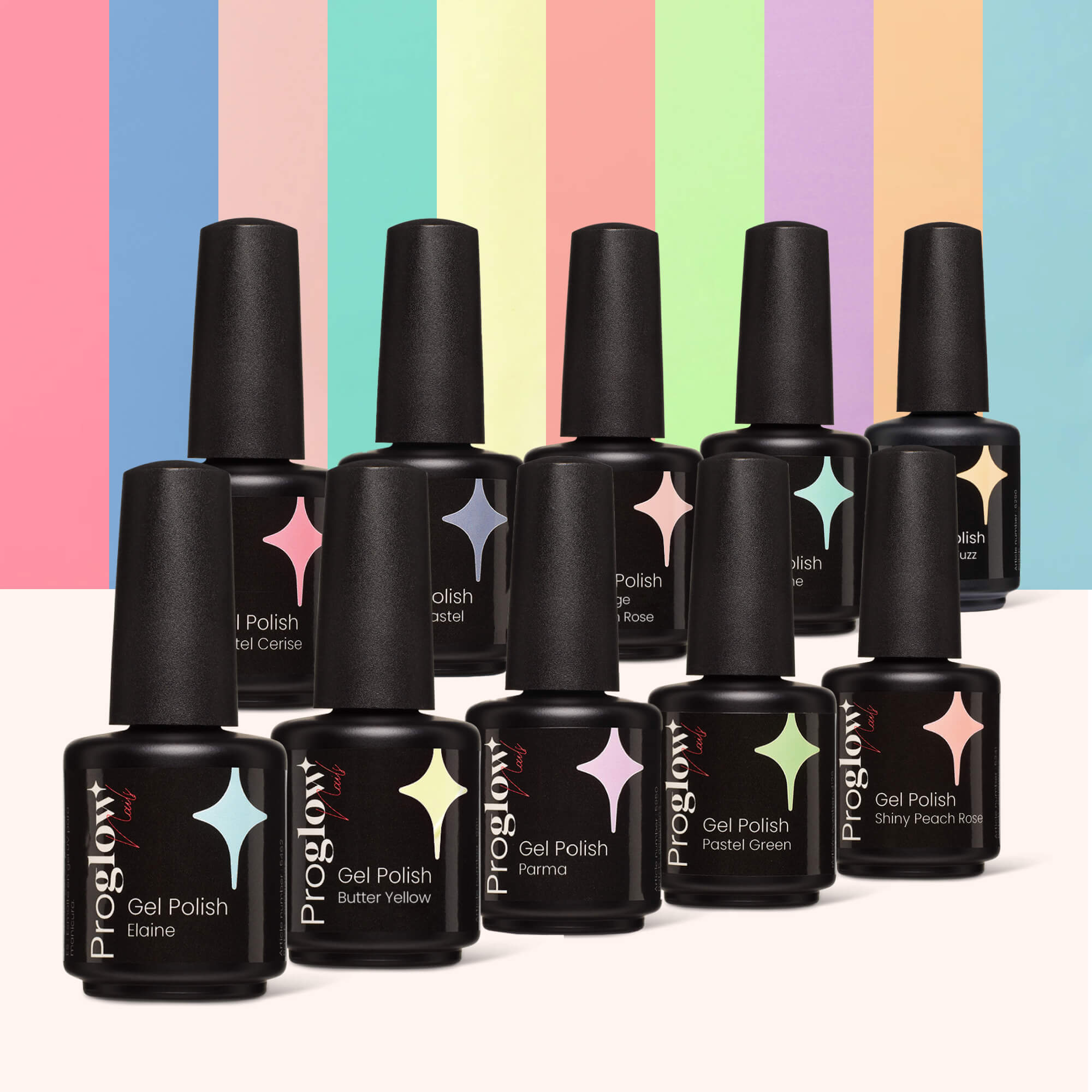 Set smalti semipermanenti XL Colori pastello