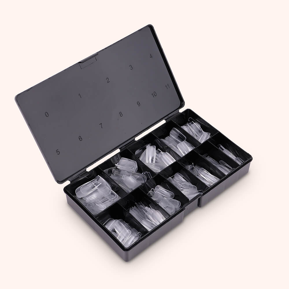 Soft Gel-x Nail Tips Half Buffed Square Shape 500