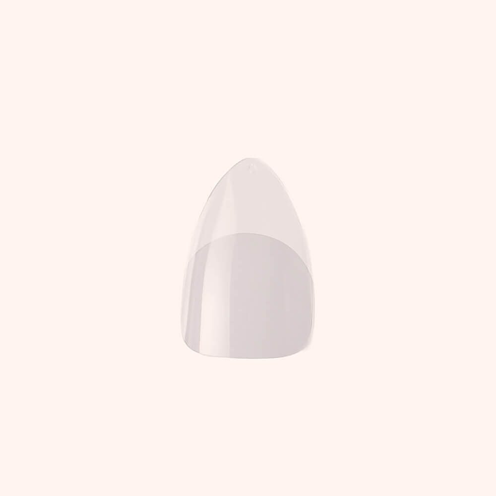 Soft Gel-x Nail Tips Half Buffed Short Almond Shape 500