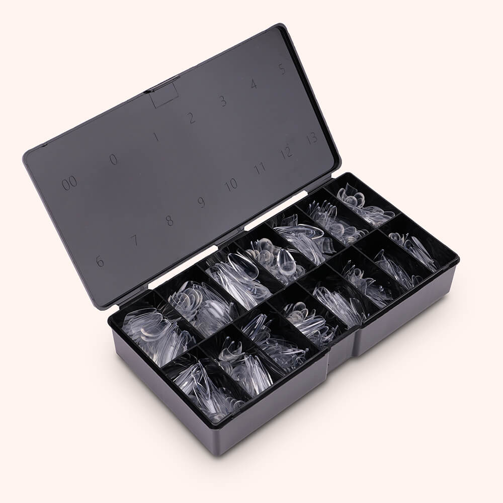 Soft Gel-x Nail Tips C-Curve Long Almond 600