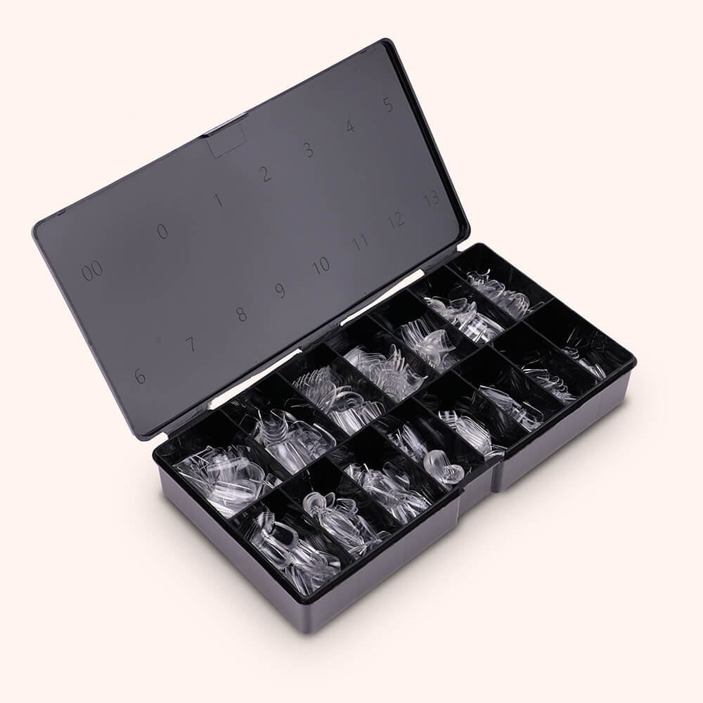 Soft Gel-x Nail Tips C-Curve Short Square 600
