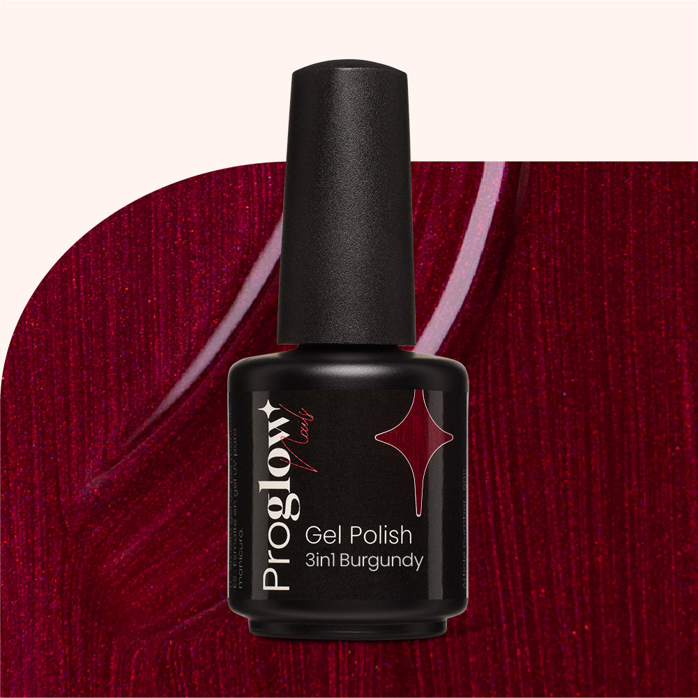 Gel Polish Shellac 3-in-1 No Wipe Burgundy