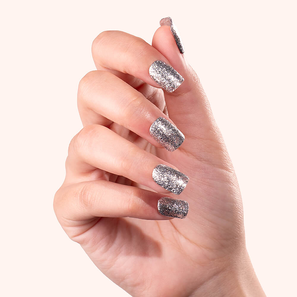 Gel Polish Shellac Platinum Silver