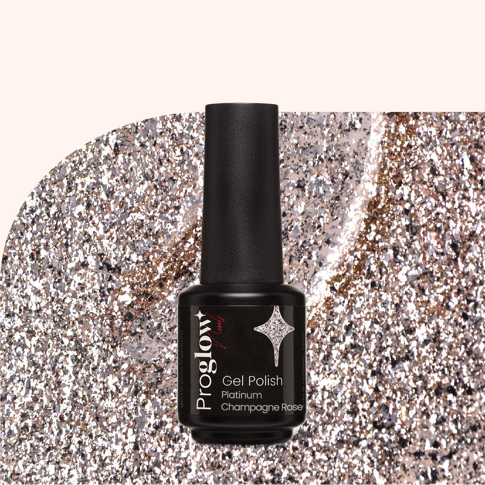 Gel Polish Shellac Platinum Champagne Rose