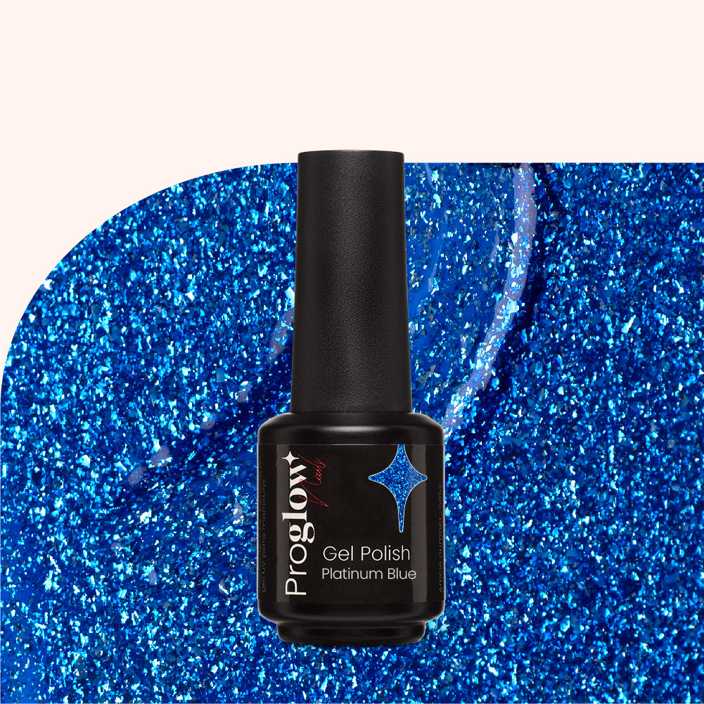 Gel Polish Shellac Platinum Blue