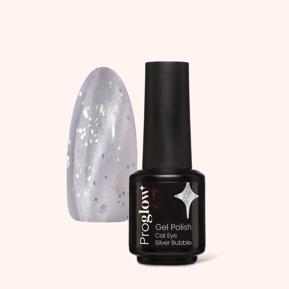 Smalto semipermanente Cat Eye Silver Bubble