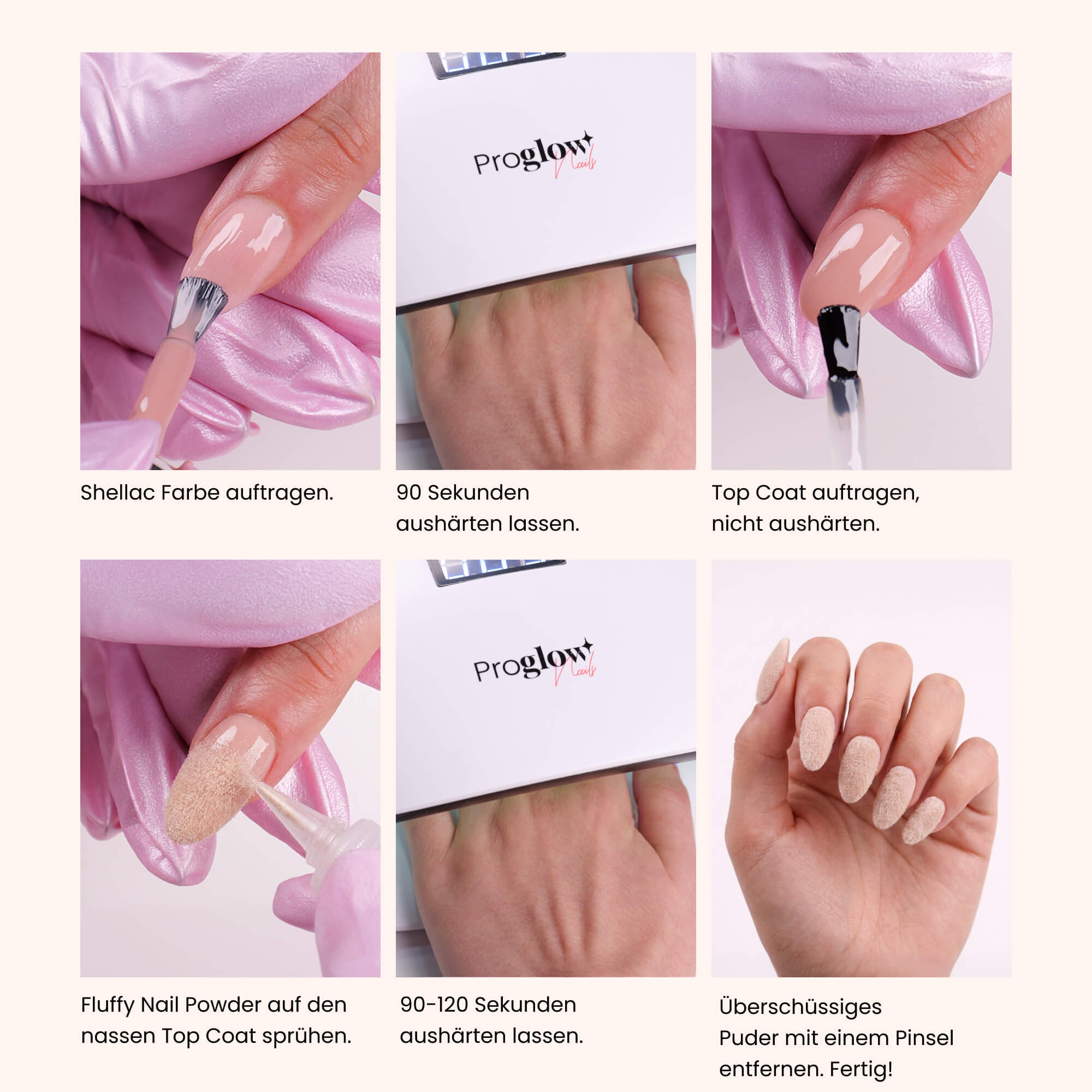 Fluffy Nail Powder Black