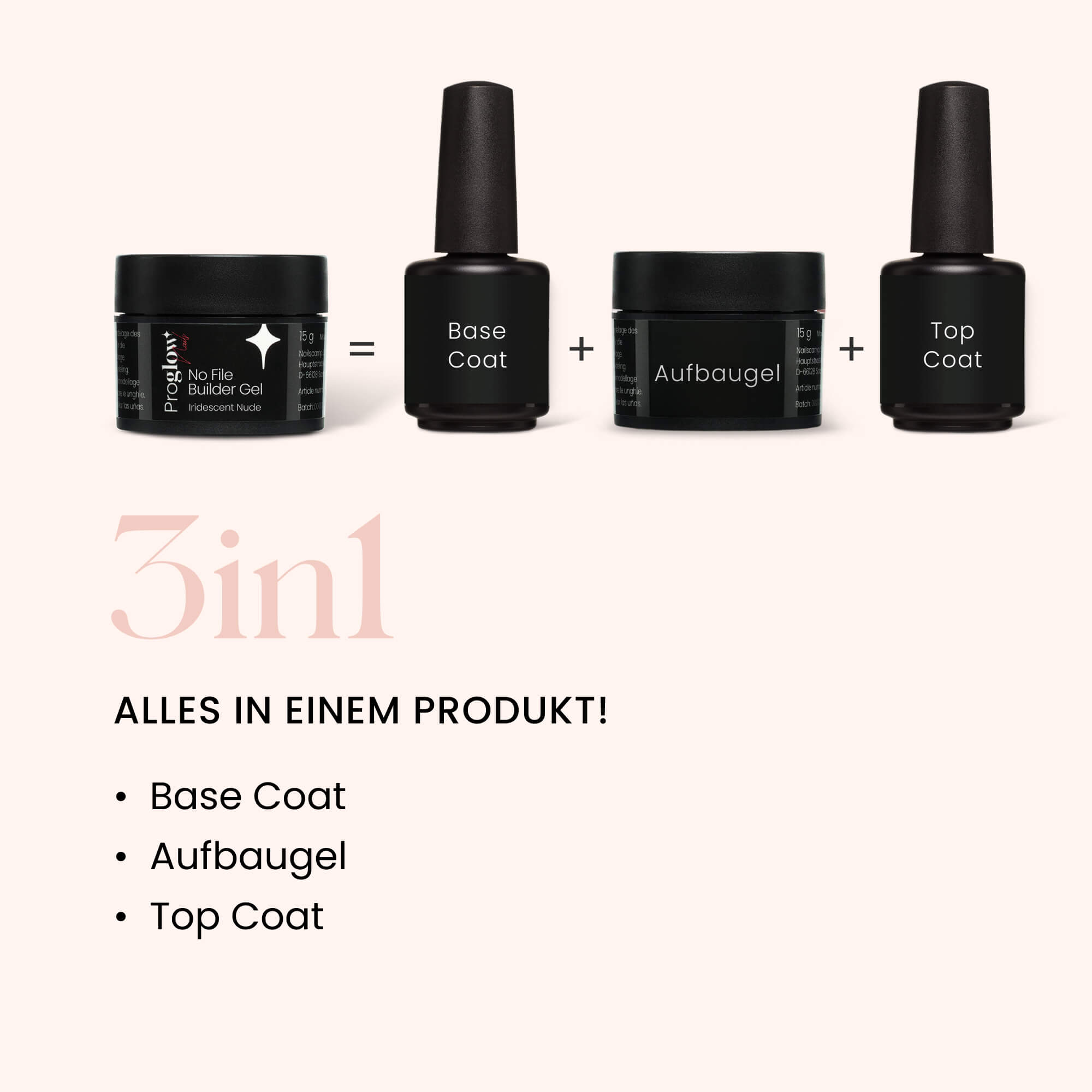 Gel costruttore No File Iridescent Nude
