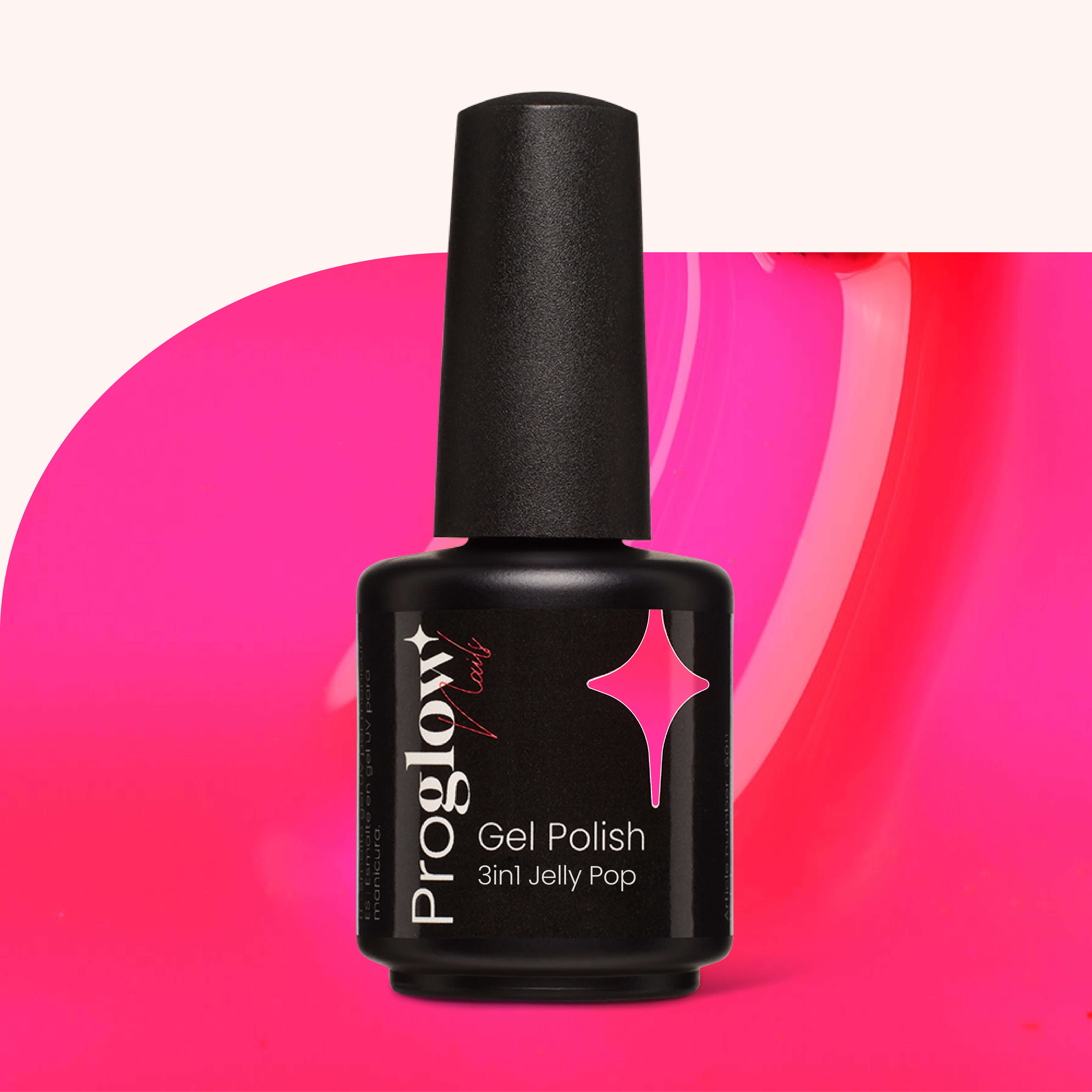 Smalto semipermanente 3-in-1 No Wipe Jelly Pop