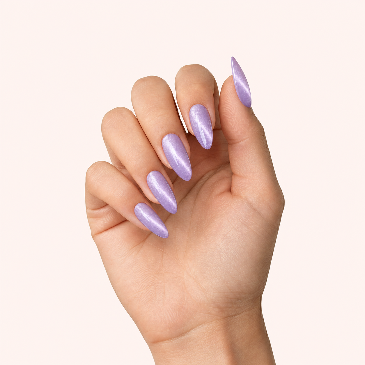 Gel Polish Shellac Soft Pastel Cat Eye Thistle