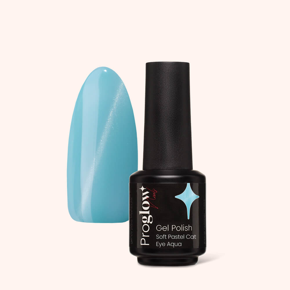 Smalto semipermanente Soft Pastel Cat Eye Aqua