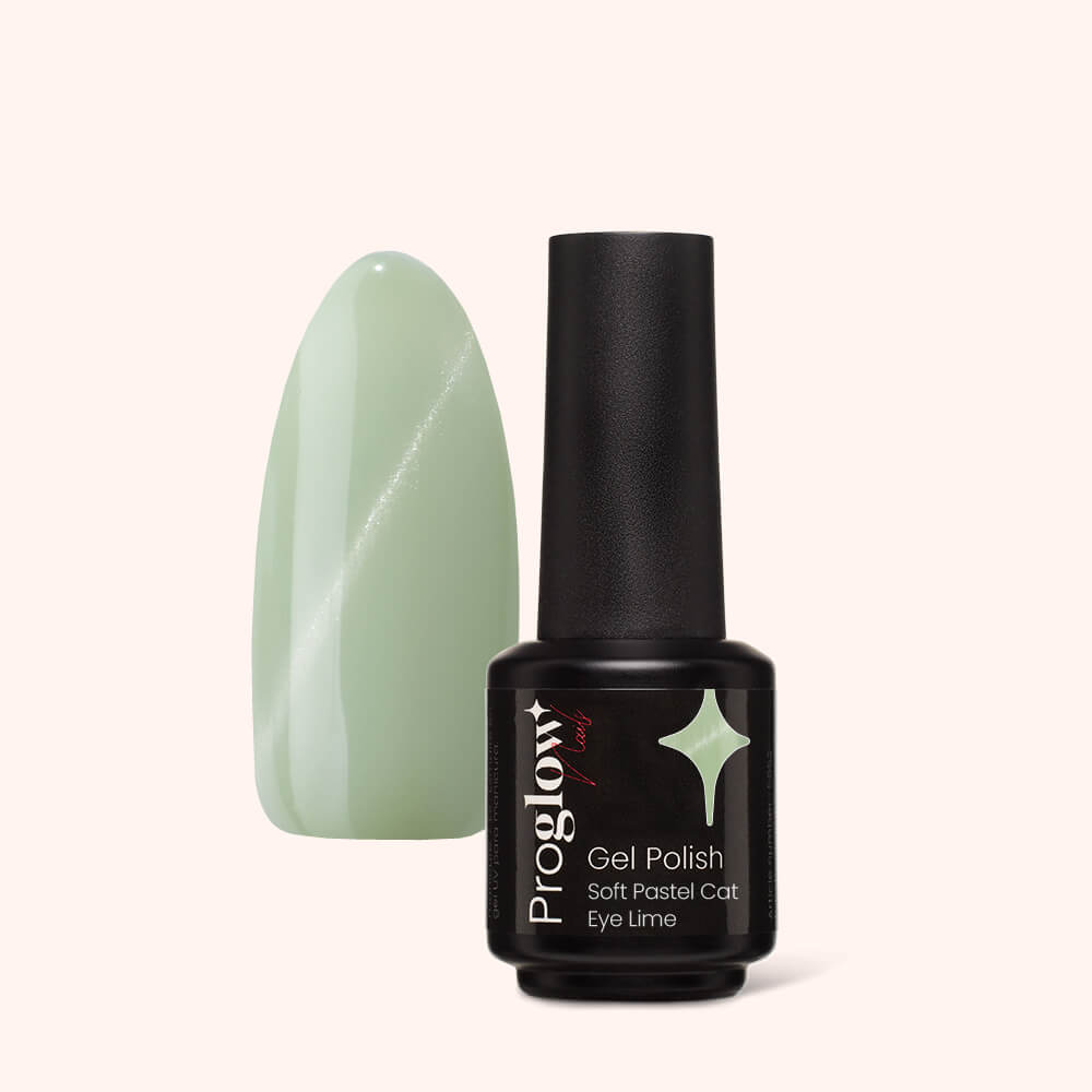 Smalto semipermanente Soft Pastel Cat Eye Lime