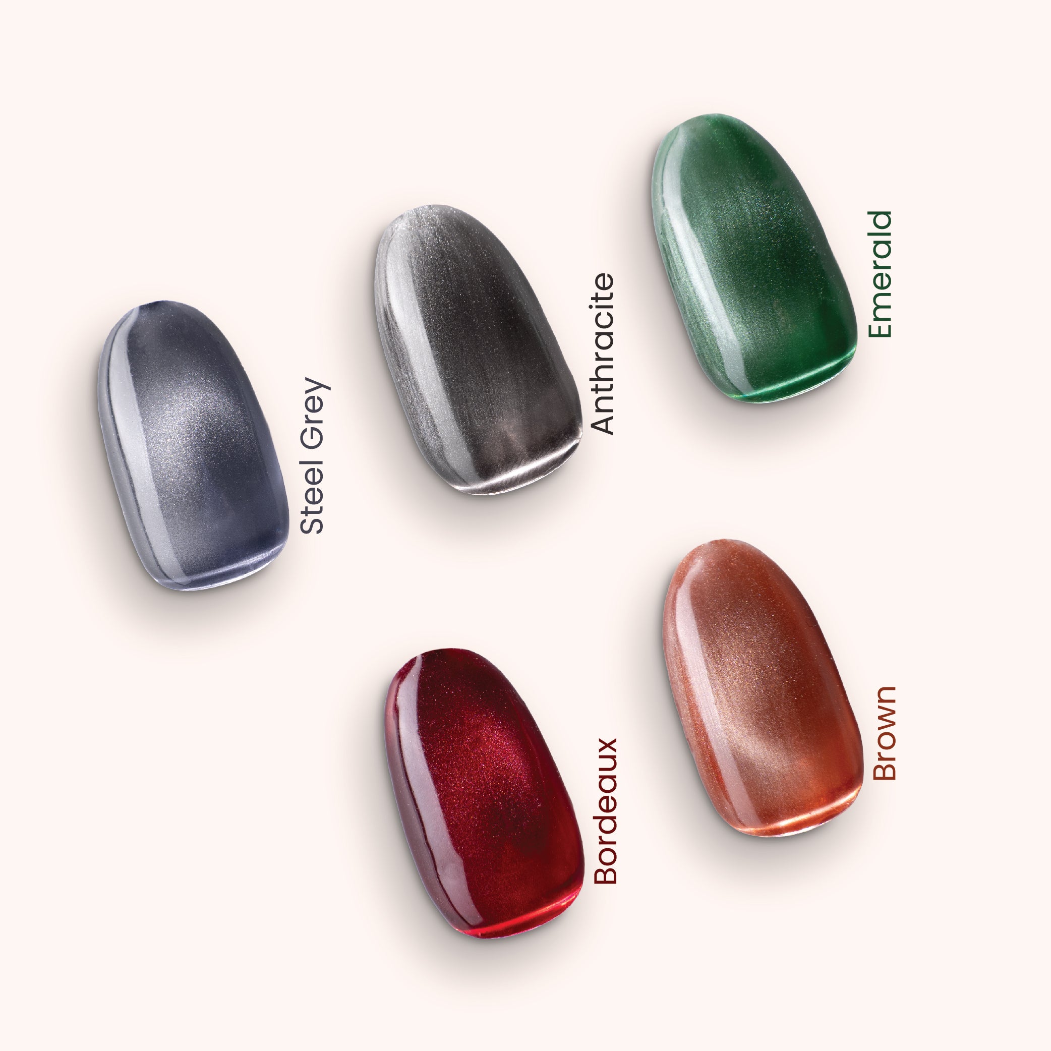 Smalto semipermanente per unghie Crystal Cat Eye Bordeaux