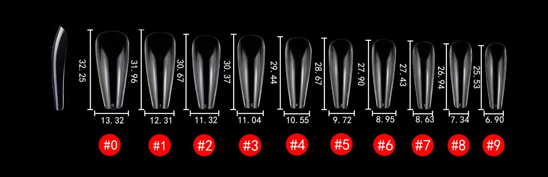 Soft Gel-x Nail Tips unghie Cut/Coffin Shape Baby Rose 120 in Tipbox