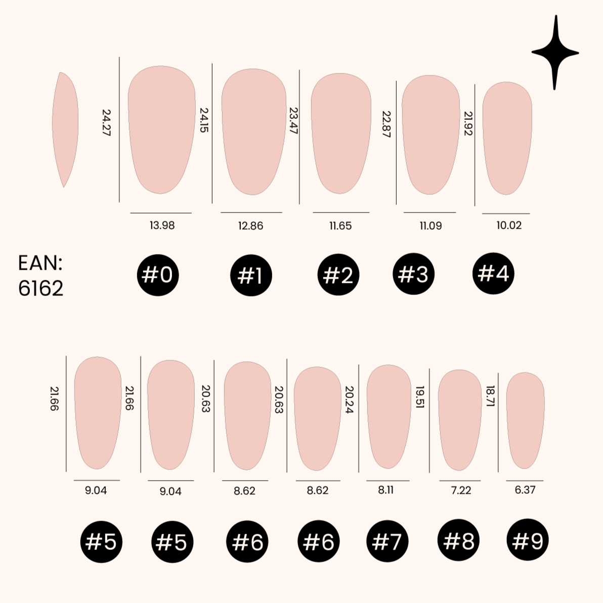 Soft Gel-x Nail Tips unghie Medium Oval 500 pezzi