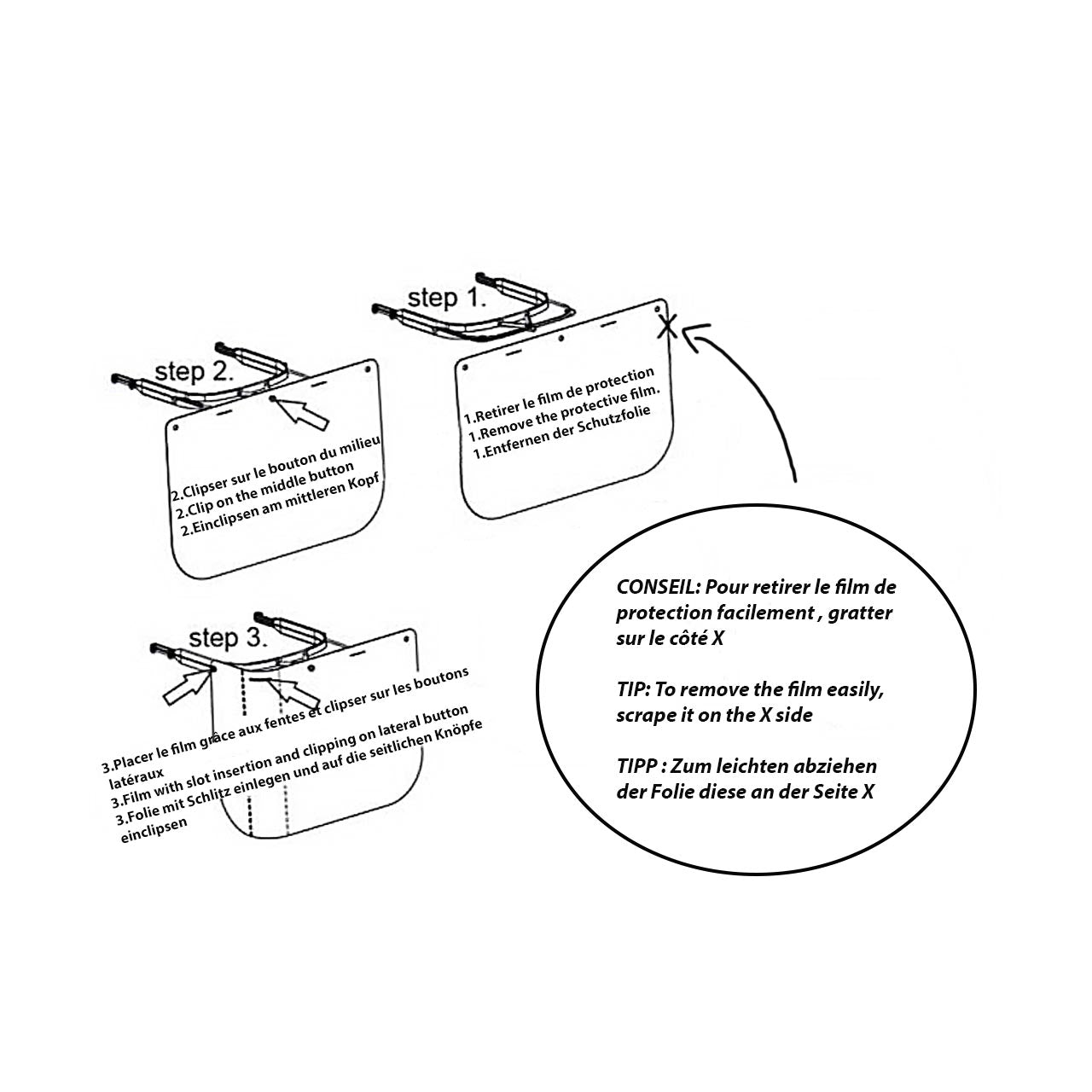 Face Shield - Gesichts-Visier