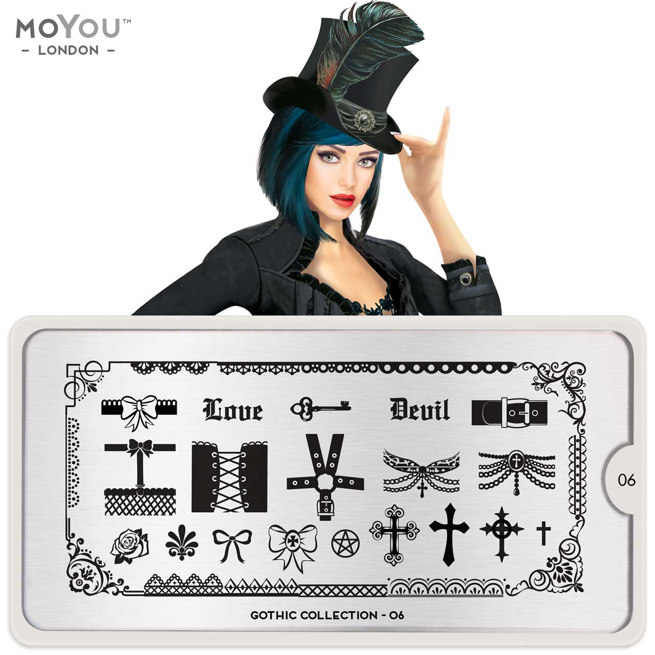 MoYou Stamping Plate Gothic 06