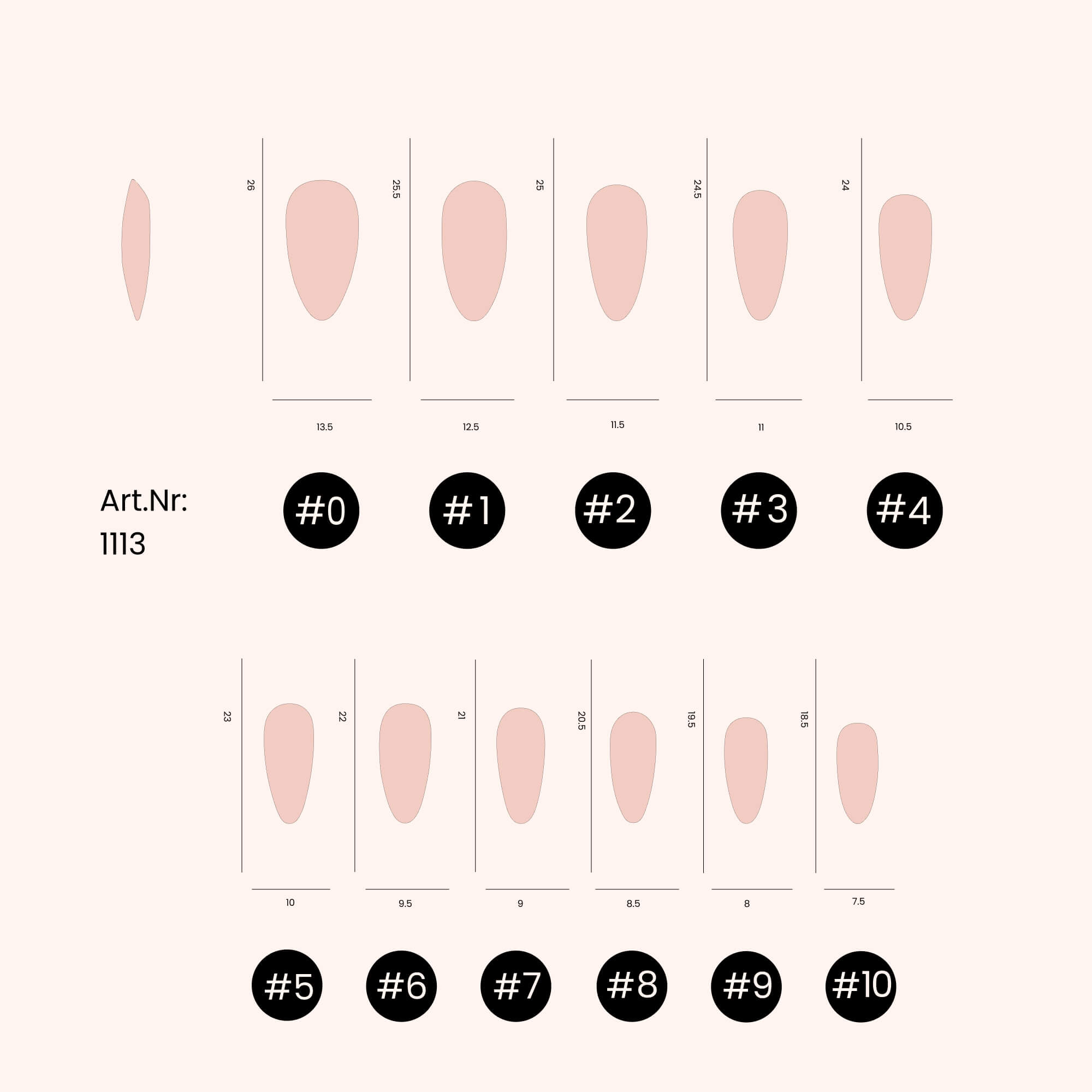Soft Gel-x Nail Tips unghie Légère/Long Almond Shape 500 in Tipbox