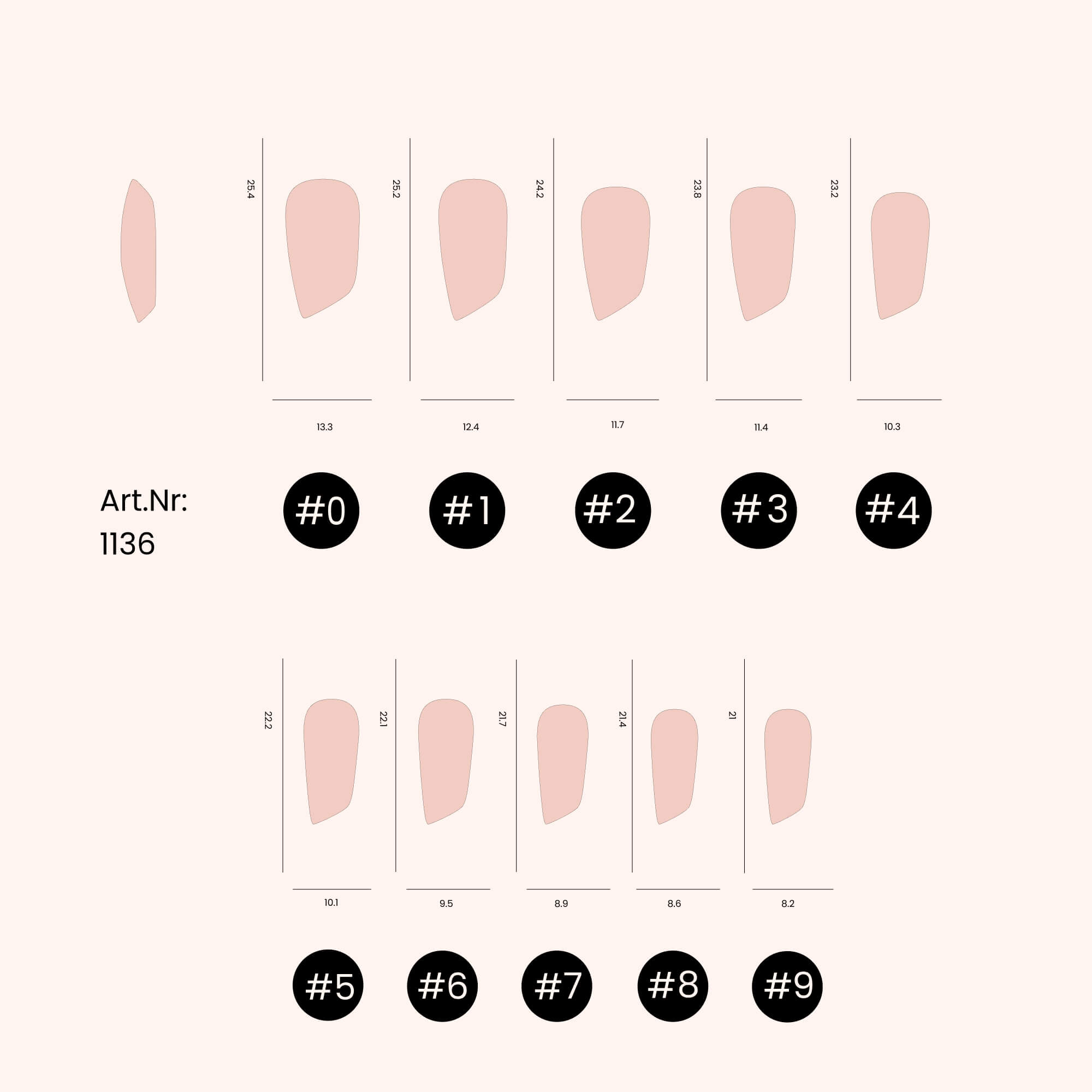 Soft Gel-x Nail Tips unghie Lipstick Shape 500 in Tipbox