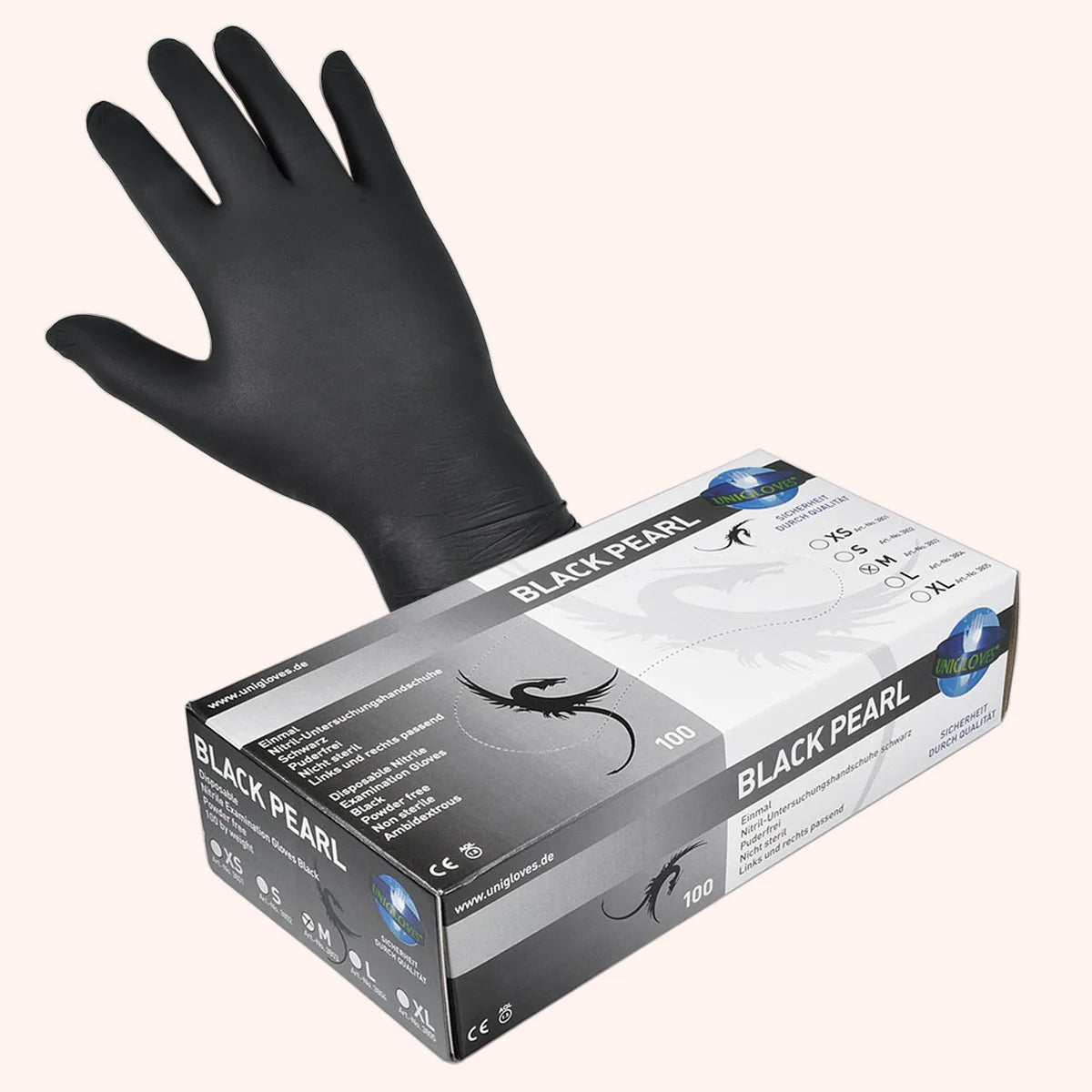 Nitril Handschuhe schwarz 100 Stück
