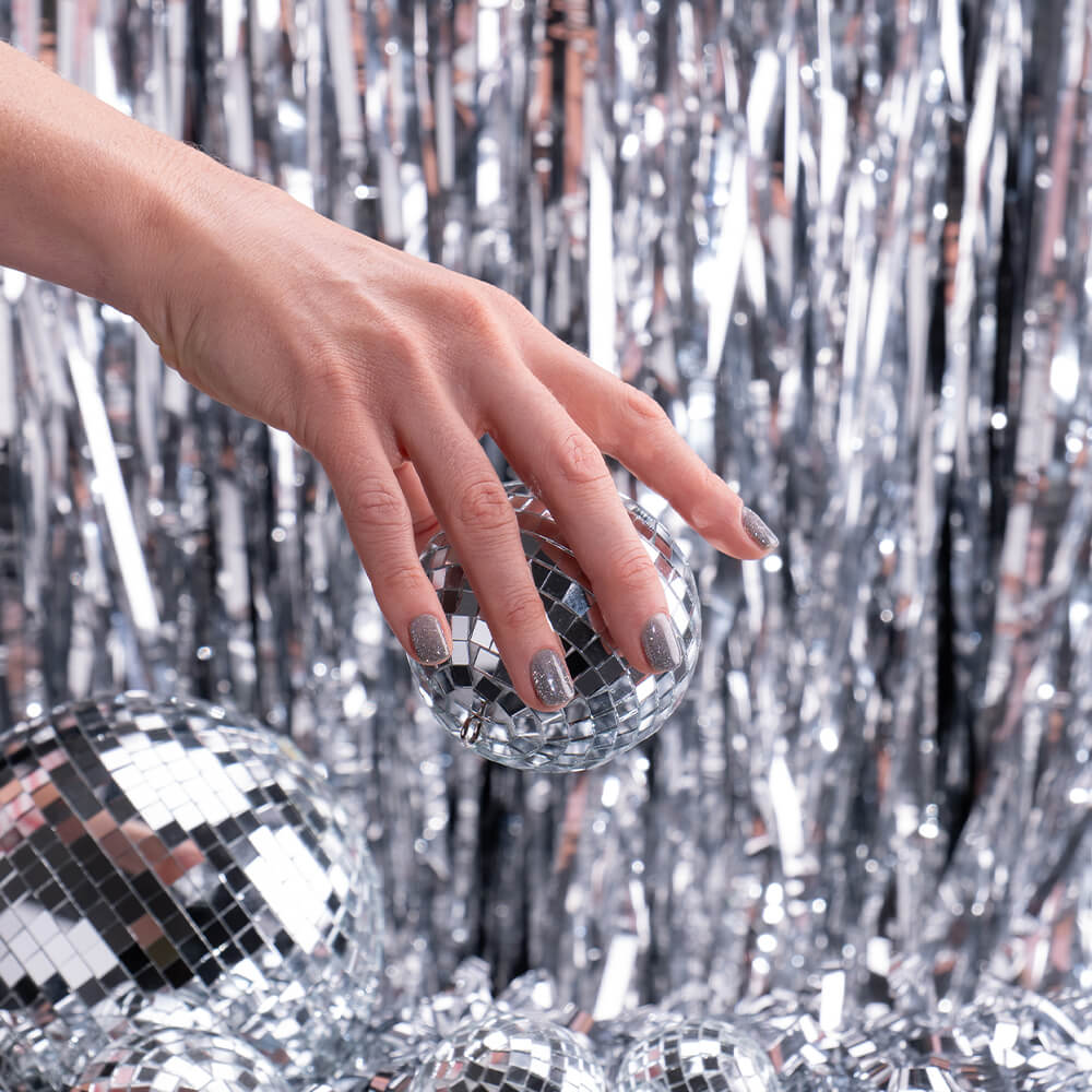 Smalto semipermanente Silver Glitter Star