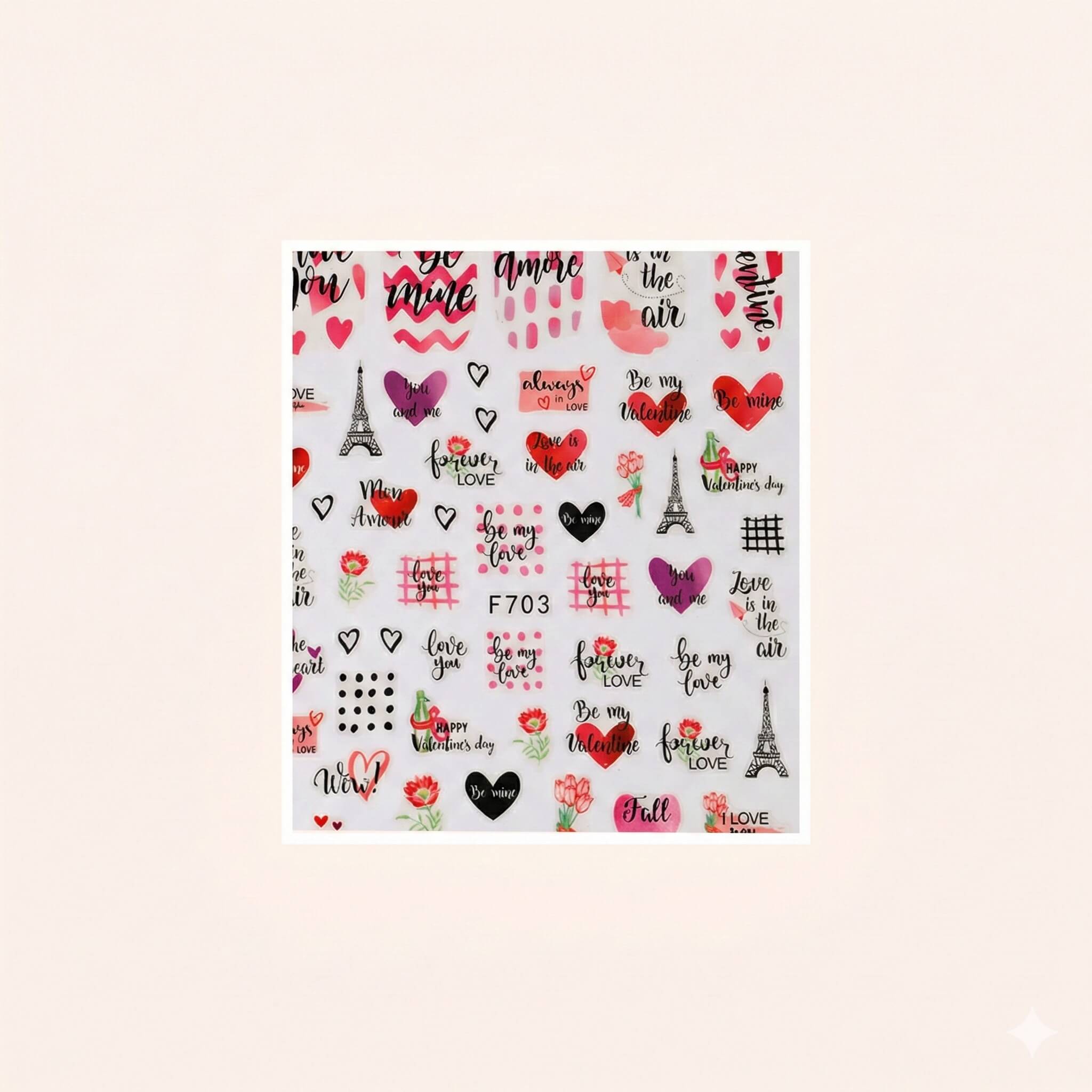 Nail Sticker Love Paris
