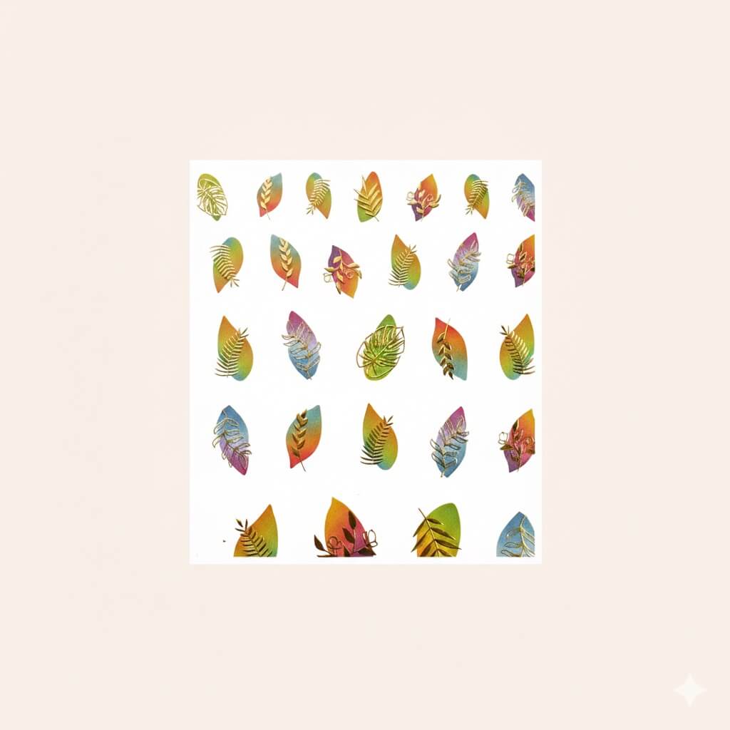 Nail Sticker Abstract Flowers 2