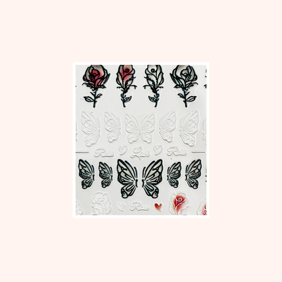 5D Sticker Rose Love