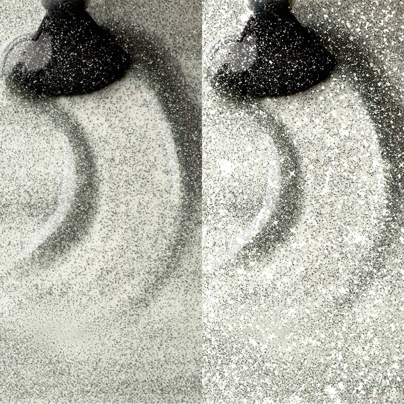 Flashing Silver Top Coat - senza dispersione