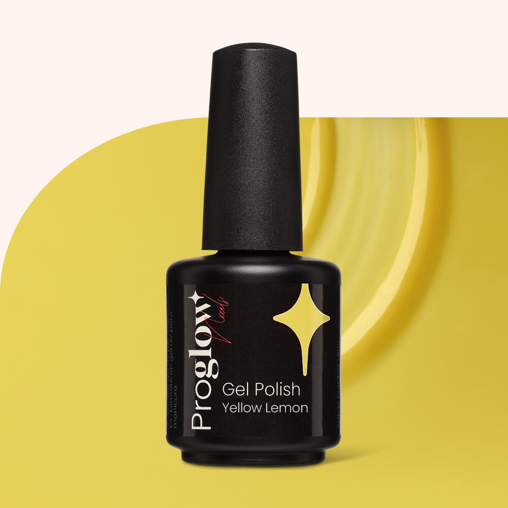 Gel Polish Shellac Yellow Lemon
