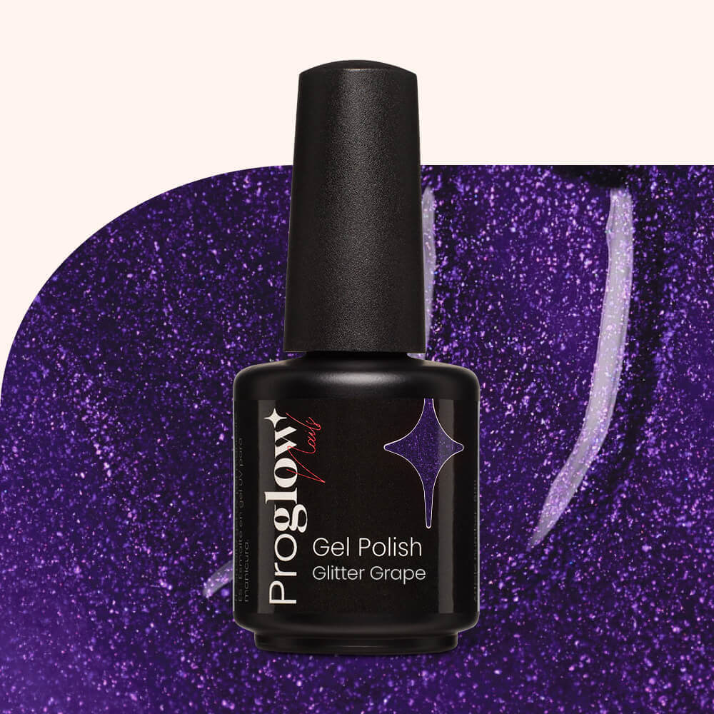 Smalto semipermanente Glitter Grape