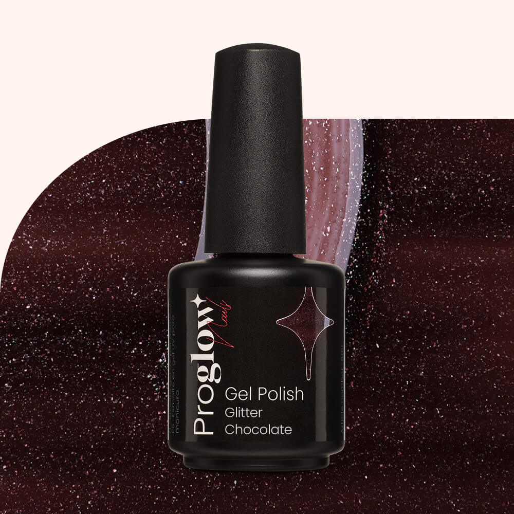 Smalto semipermanente Glitter Chocolate