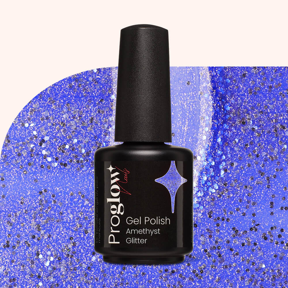 Smalto semipermanente Amethyst Glitter