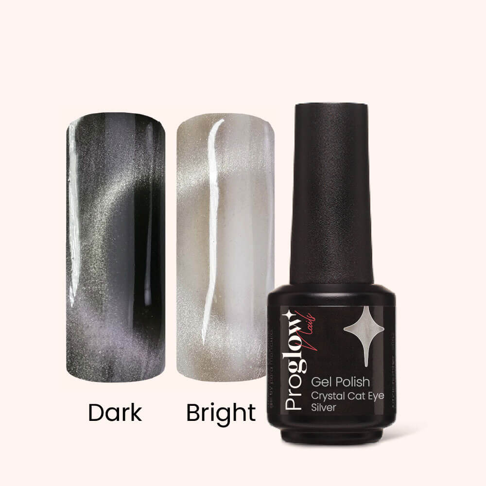 Gel Polish Semipermanente Crystal Cat Eye Silver